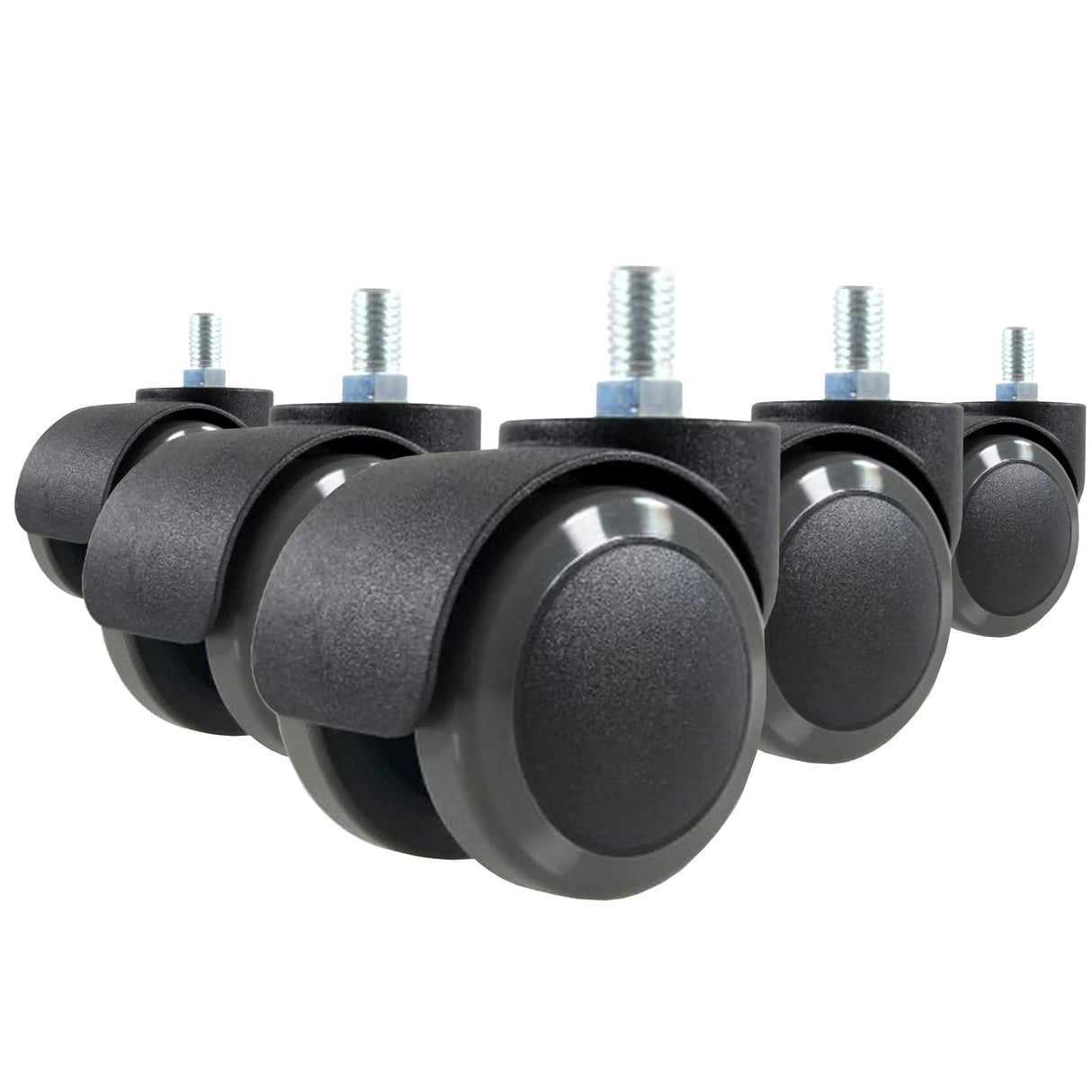 5x ROLO M10/50mm | Hartböden - Stuhlrollen