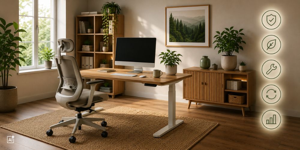 langlebige Büromöbel in einem modernen Büro