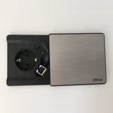 ELDO801 | Steckdosenleiste (inkl. Fräsung) | 1 x Steckdose | 1 x USB | 1 x RJ45 - Zubehör