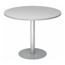 BISTRO F100R S | Besprechungstisch | Ø 100 | Silber - System Konferenztisch