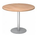 BISTRO F100R S | Besprechungstisch | Ø 100 | Silber - System Konferenztisch