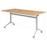 KALA 16 | Klapptisch fahrbar | 160 cm | Silber - Konferenztisch