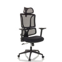ERGOMY | Stoff / Netz | Rahmen: Schwarz - Home Office Bürostuhl