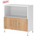 FlexWall | 2 OH | Türen + Korpus | mit Sockelgestell