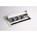 ELDATA1 | Steckdosenleiste (inkl. Fräsung) | 3 x Steckdose | 2 x RJ45 - Zubehör