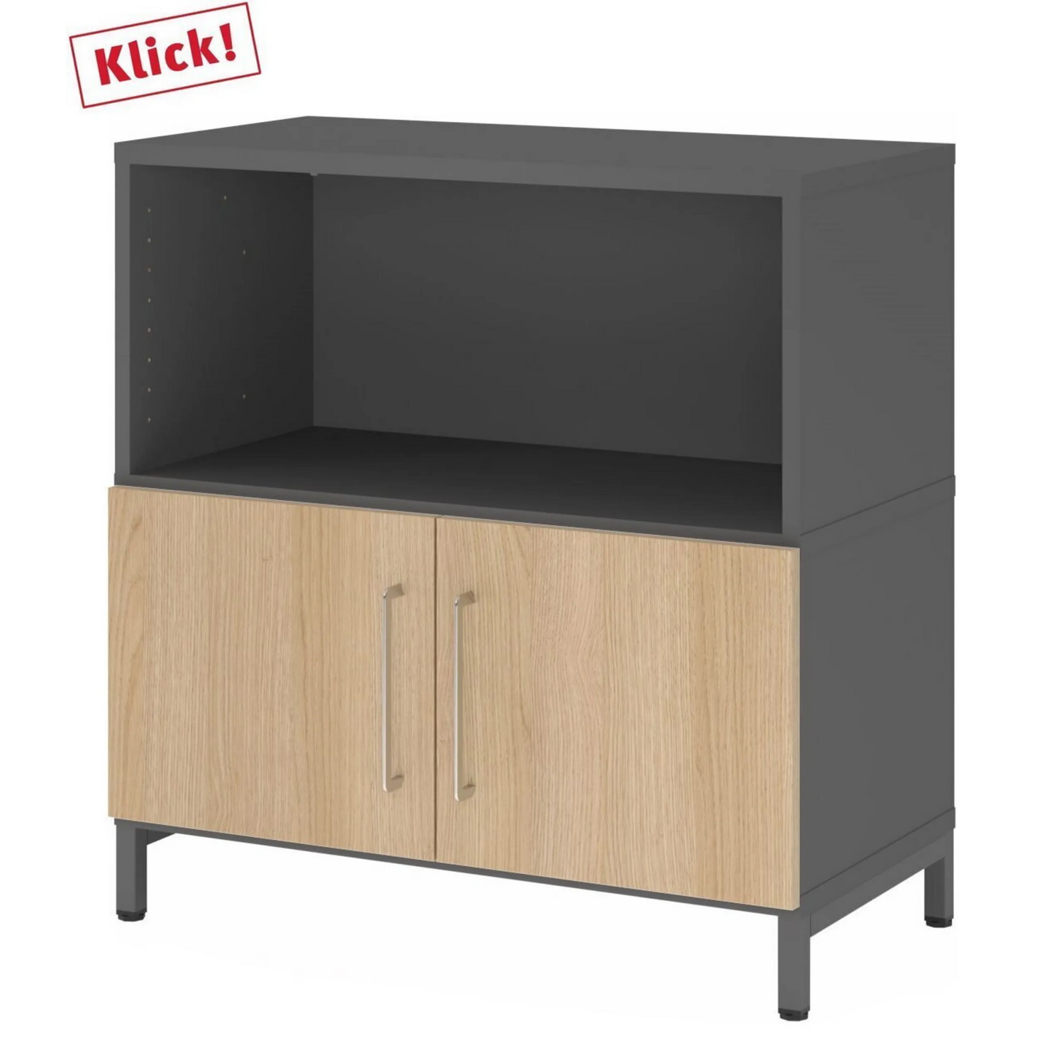 FlexWall | 2 OH | Türen + Korpus | mit Sockelgestell