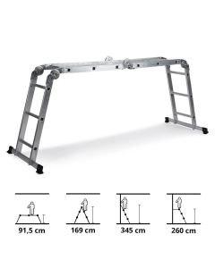 SOLID W3 | 12 Stufen - Klappleiter 