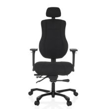 24 HOURS BASIC | Stoff - XXL Drehstuhl Schwarz