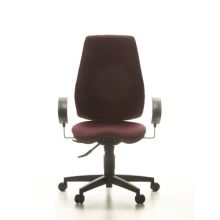 SYDNEY PRO - Profi Bürostuhl Dunkelrot Stoff