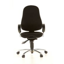 SITNESS 10 - Profi Bürostuhl Schwarz Stoff