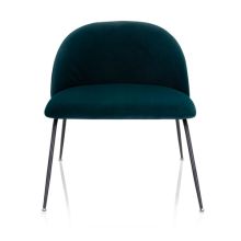 VELVO - Polsterstuhl Petrolblau