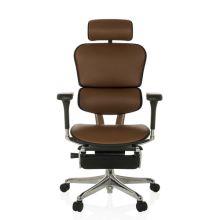 ERGOHUMAN PLUS LEGPRO GEN2 | Leder - Luxus Chefsessel Braun
