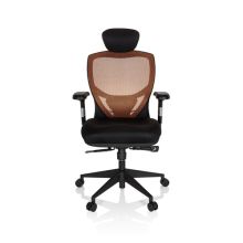 VENUS BASE - High End Bürostuhl Orange / Schwarz