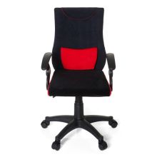 KIDDY PRO AL - Kinderdrehstuhl Schwarz / Rot