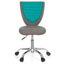 KIDDY COMFORT - Kinderdrehstuhl Grau / Türkis