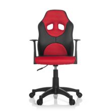 KID GAME AL - Kinderdrehstuhl Schwarz / Rot