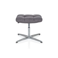 SARANTO | Stoff - Polsterhocker Grau