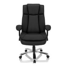 BUILDER XXL I | Kunstleder - XXL Drehstuhl Schwarz