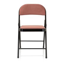 TUDELA I | Samtstoff - Klappstuhl Rosa