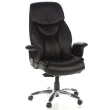 PRADO | Leder - Luxus Chefsessel Schwarz