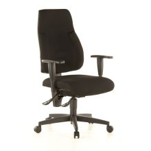 LADY SITNESS C AL.K2 - Profi Bürostuhl Schwarz Stoff