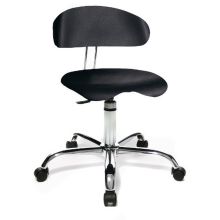 SITNESS 40 HIGHTECH - Drehhocker Schwarz PU
