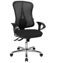 HJH SOLUTION DELUXE AL.U2 - Profi Bürostuhl Schwarz