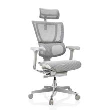 ERGOHUMAN SLIM G GEN2 | Netz - Luxus Chefsessel Hellgrau