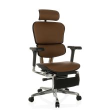 ERGOHUMAN PLUS LEGPRO GEN2 | Leder - Luxus Chefsessel Braun