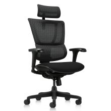 ERGOHUMAN SLIM ECO F GEN2 | Netzstoff / Stoff - Luxus Chefsessel Schwarz