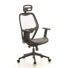 AIR-PORT | Rücken Netz | Sitz Netz - Profi Bürostuhl Silbergrau