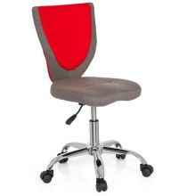 KIDDY COMFORT - Kinderdrehstuhl Grau / Rot