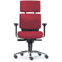 ZERO 52 AL - High End Bürostuhl mittel mit Stoff Rot Gernot-M. Steifensand Stoff