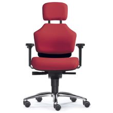 ZERO 51 - High End Bürostuhl Rot Stoff