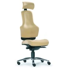 ZERO O1 - High End Bürostuhl Creme Leder