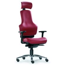 ZERO O1 - High End Bürostuhl Rot Leder