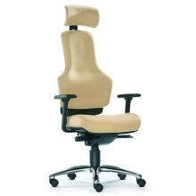 ZERO O1 - High End Bürostuhl Creme Leder