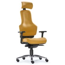 ZERO O1 - High End Bürostuhl Leder Ocker