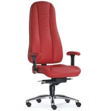 ZERO 72 L - Profi Bürostuhl Rot Leder