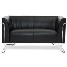 CURACAO | 2-Sitzer - Lounge Sofa Schwarz