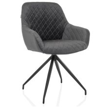 ELVERUM - Polsterstuhl Grau