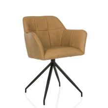 ELVERUM SPU - Esszimmerstuhl Cognac