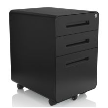 COLOR PLUS I | Metall - Rollcontainer Schwarz