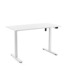 Worktime | 120x60 - Elektrisch höhenverstellbarer Schreibtisch Weiß