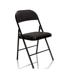 TUDELA | Kunstleder - Klappstuhl Schwarz