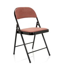 TUDELA I | Samtstoff - Klappstuhl Rosa