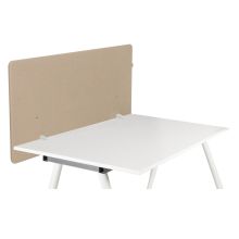FLEXMIUT D1 | 120 cm - Tischtrennwand Beige