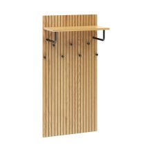 LINNO SPACE - Wandgarderobe Eiche/Schwarz