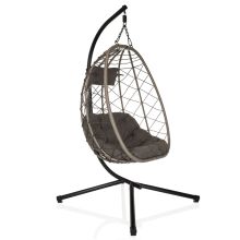 COCOVA - Hängesessel Schwarz/Grau