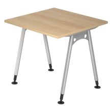 ATOS 8 S | Schreibtisch - 80 x 80 Eiche höhenverstellbar
